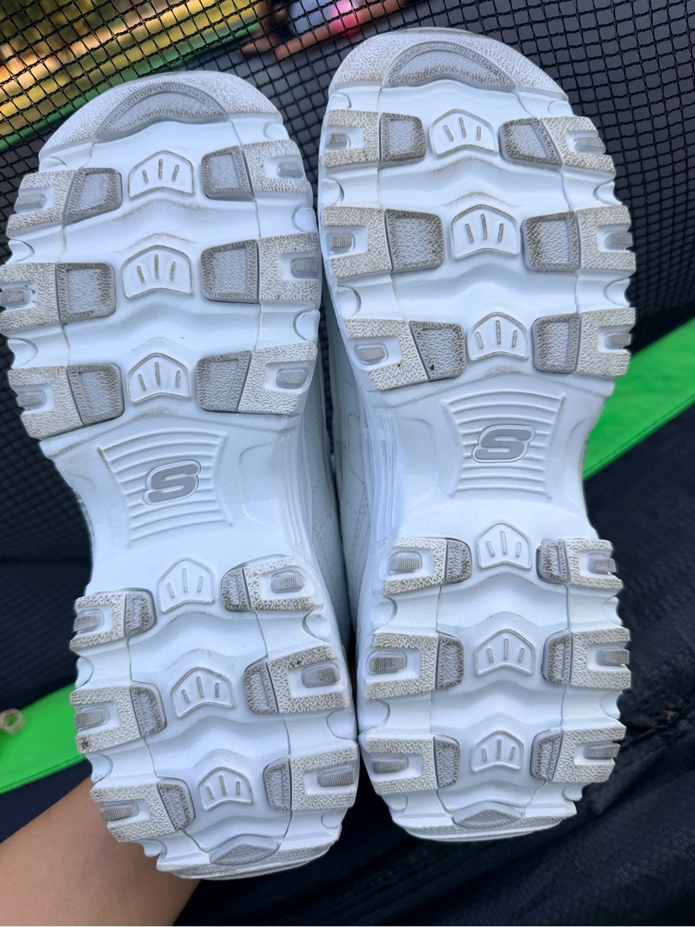 Skechers White D'Lites Women's Lace-Up Sneakers - Picture 6 of 8